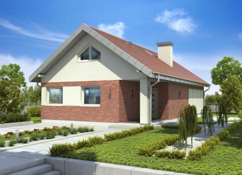 № 1002 Купить Проект дома Злотлинек. Закажите готовый проект № 1002 в Пскове, цена 38074 руб.