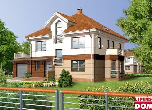№ 1444 Купить Проект дома Севилья. Закажите готовый проект № 1444 в Пскове, цена 54400 руб.