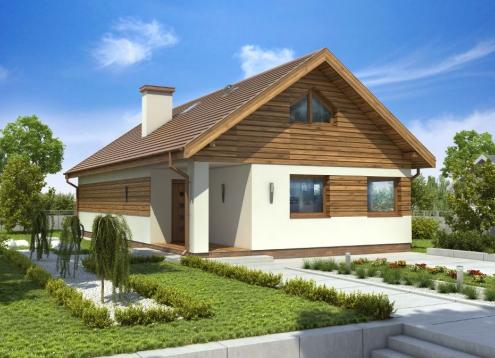 № 1595 Купить Проект дома Зотлинек 2. Закажите готовый проект № 1595 в Пскове, цена 38074 руб.