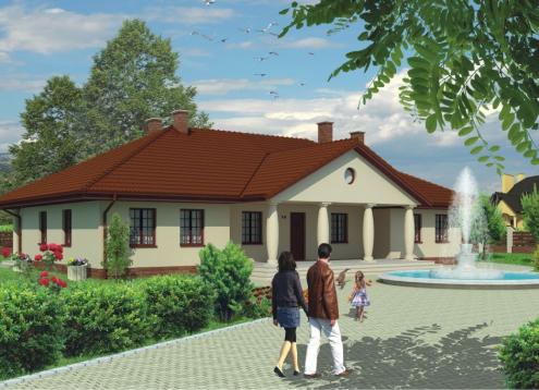 № 1614 Купить Проект дома Сохатый. Закажите готовый проект № 1614 в Пскове, цена 73188 руб.