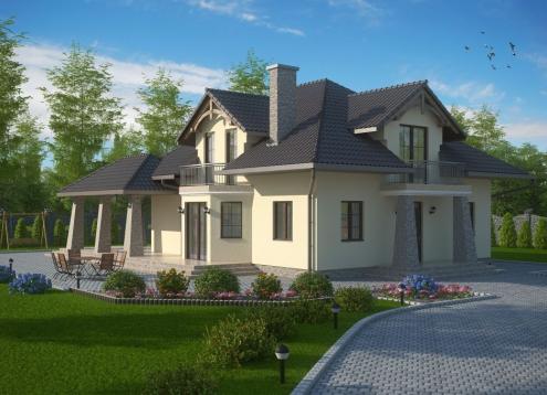 № 1617 Купить Проект дома Бабимост. Закажите готовый проект № 1617 в Пскове, цена 62316 руб.