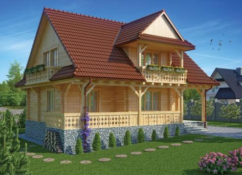 № 1629 Купить Проект дома Эдельвейс. Закажите готовый проект № 1629 в Пскове, цена 43920 руб.
