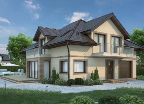 № 1653 Купить Проект дома Сирень 3. Закажите готовый проект № 1653 в Пскове, цена 49075 руб.
