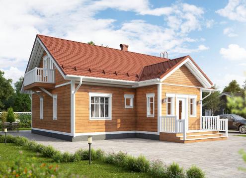 № 1673 Купить Проект дома Ателикоти 2-103А. Закажите готовый проект № 1673 в Пскове, цена 52920 руб.