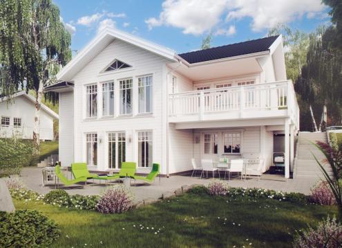 № 1715 Купить Проект дома Сундвик. Закажите готовый проект № 1715 в Пскове, цена 72720 руб.