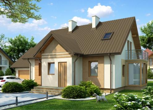 № 1814 Купить Проект дома Крокус. Закажите готовый проект № 1814 в Пскове, цена 47837 руб.
